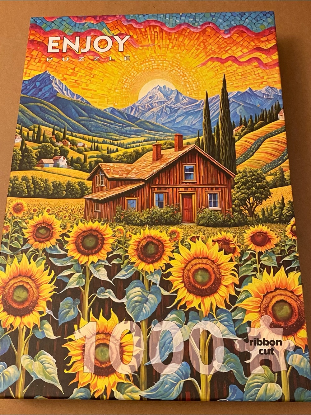 Enjoy 1000 Piece Puzzle- “Sunflower House”